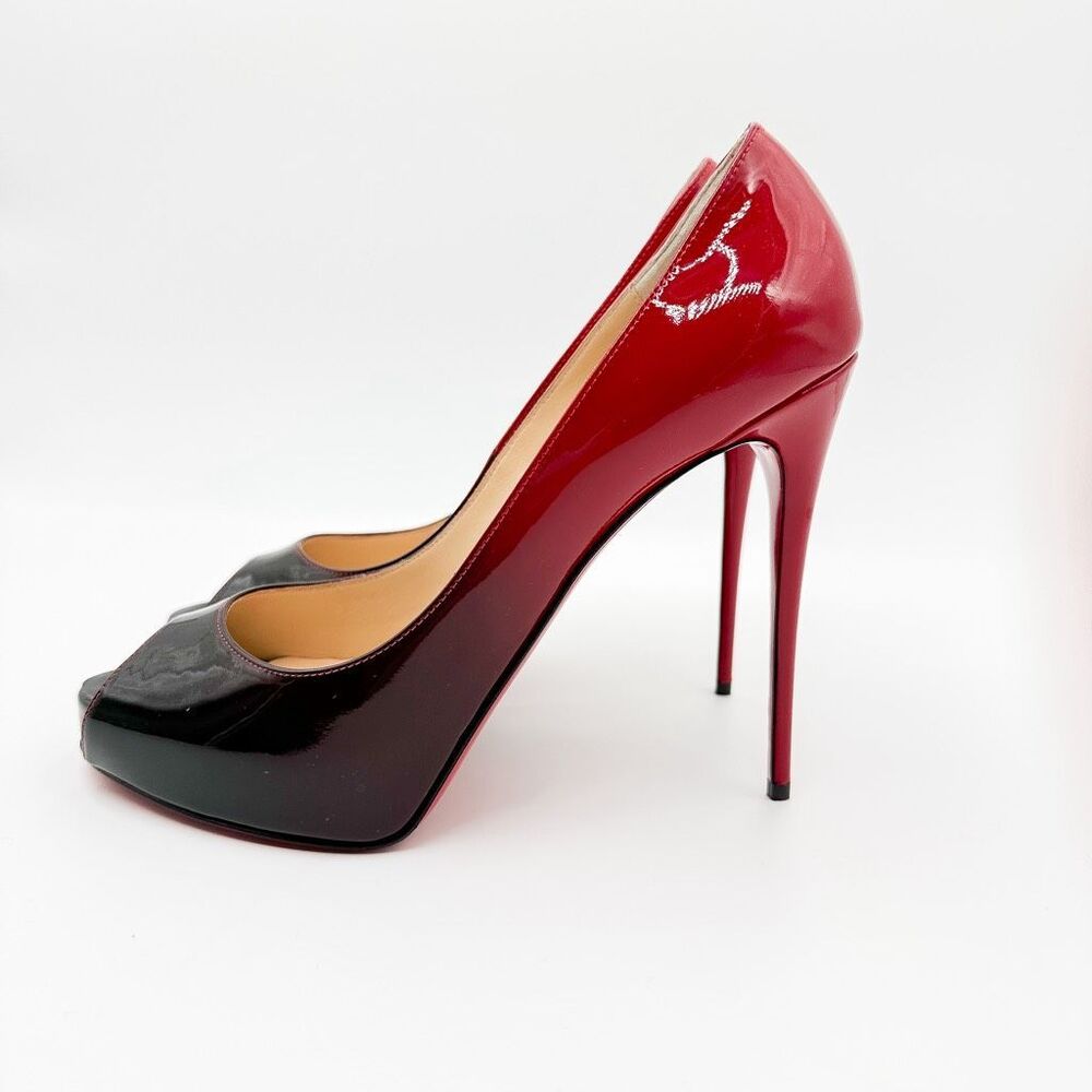 Christian Louboutin New Very Prive 120 Pumps Black Red Ombré Size 40, 10 - Picture 5 of 14